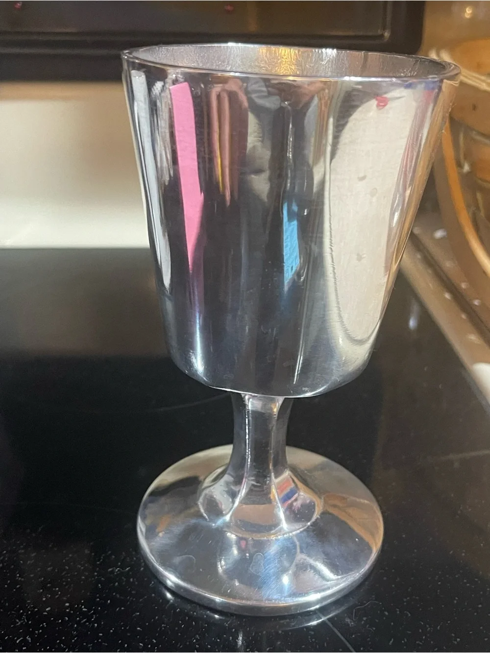 Vintage Pewter Goblet / Chalice; Pre-Owned Silver perfect gift collectibles